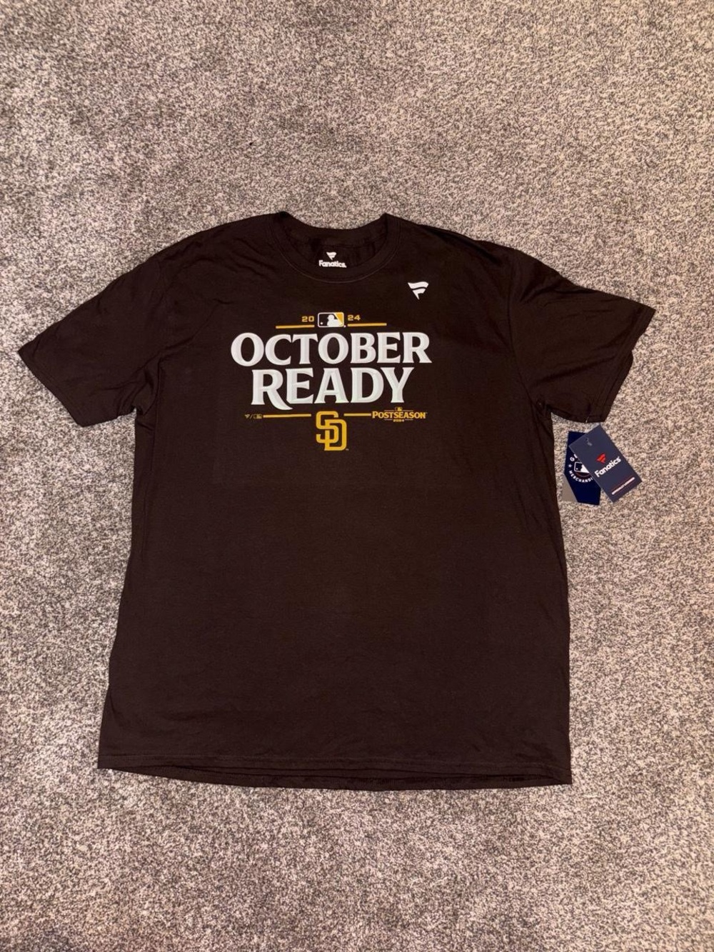 NWT San Diego Padres MLB brown tee
